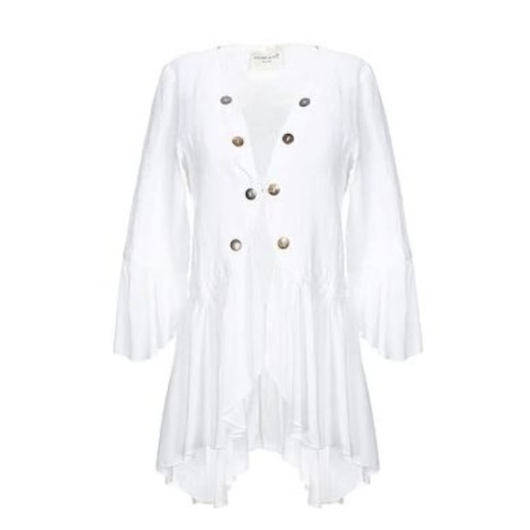 Michela MII Linen Open Blouse Size Small NWT - Picture 1 of 9